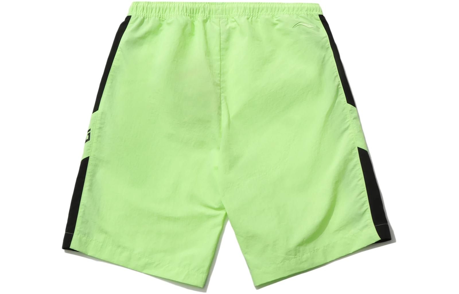 Li Ning Sports Fashion Collection Sports Shorts Men’s Fluorescent Ice Yellow Thin