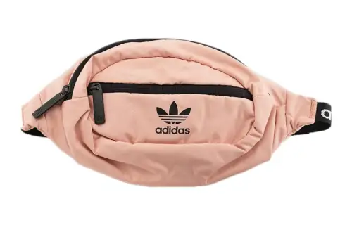 Adidas Originals Trefoil Polyester One Shoulder Crossbody Fanny Pack Regular Unisex Pink/Black