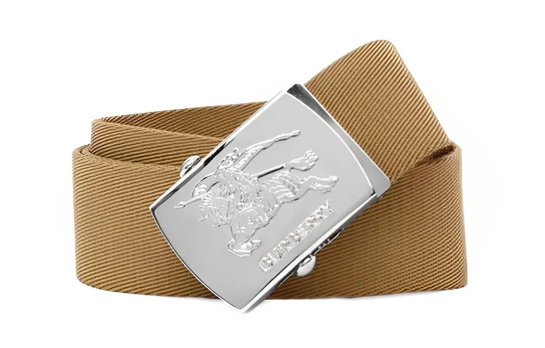 Burberry Leather Belts Men's Width 4cm