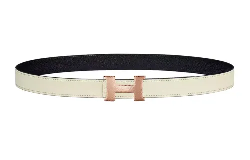HERMES Mini Constance Cow Leather Belts Women's Width 2.4cm