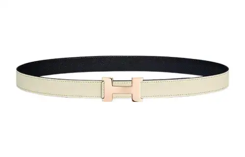 HERMES Mini Constance Cow Leather Belts Women's Width 2.4cm