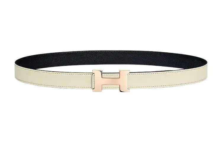 HERMES Mini Constance Cow Leather Belts Women's Width 2.4cm