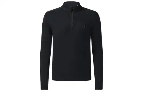 FILA T Shirts Men's Pitch Black Half Turtleneck Straight Fit