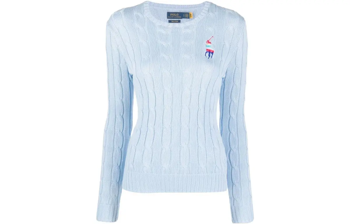 Polo Ralph Lauren Big Pony FW22 Knitwear Standard Women's Blue