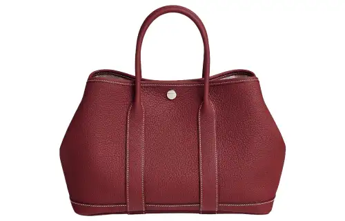 HERMES Garden Party Negonda Calfskin Handbag 30 Women's 55 Rouge H Hermes Red