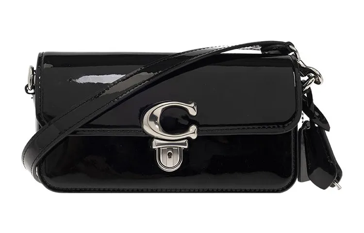 COACH Studio Cow Leather Portable Crossbody Bag, Shoulder Bag Small Women's Black