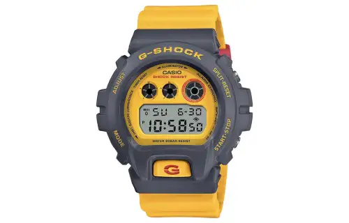 CASIO Men G-SQUAD Series 50mm Yellow Watch DW-6900Y-9JF