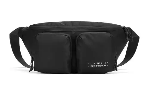 New Balance Fabric One Shoulder Crossbody Fanny Pack Regular Unisex Black