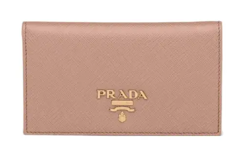 PRADA Leather Wallet Small Women's Pink