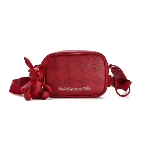FILA FUSION Polyurethane Crossbody Bag, Shoulder Bag Regular Unisex Garnet Red