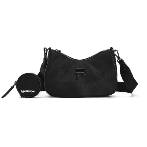 FILA FUSION PU Leather Crossbody Bags Regular Women's Black