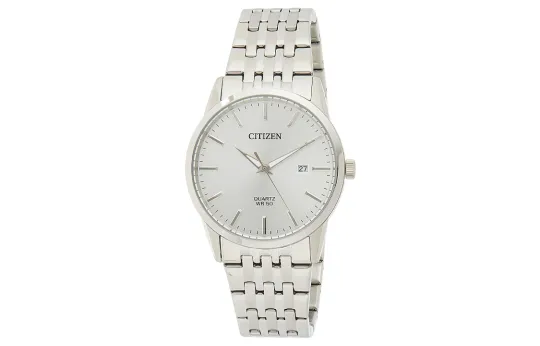 CITIZEN Quartz Movement Stainless Steel Strap Watch Men's Watches Silver Dial