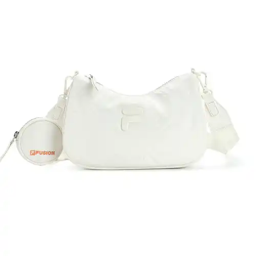 FILA FUSION Polyurethane Crossbody Bag Regular Women's White