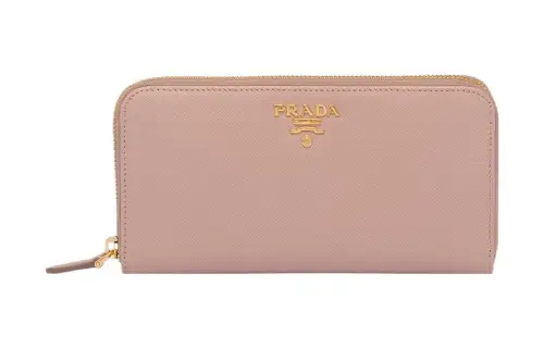 PRADA Saffiano Leather Wallet Large Women's Pink