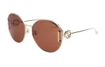 GUCCI Irregular Shape Sunglasses Women's
