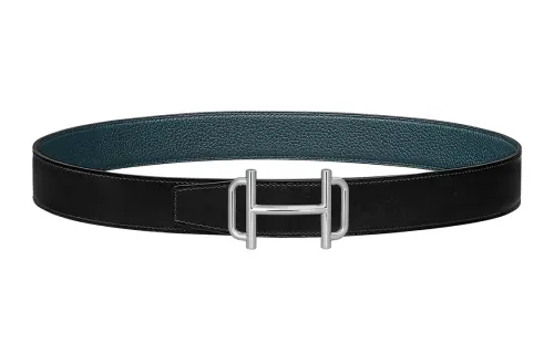 HERMES Royal Cow Leather Belts Women's Width 3.2cm