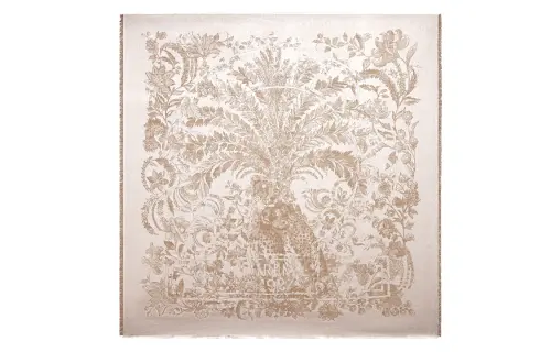 FERRAGAMO Leopard print simple and fashionable silk scarf for women