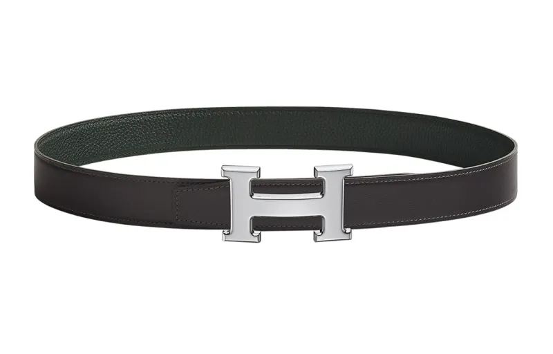 HERMES Cow Leather Belts Women's Width 3.2cm