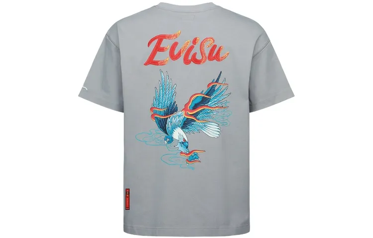 EVISU FW22 T Shirt Men's Light Gray