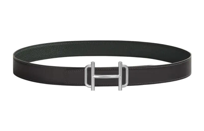 HERMES Royal Cow Leather Belts Women's Width 3.2cm