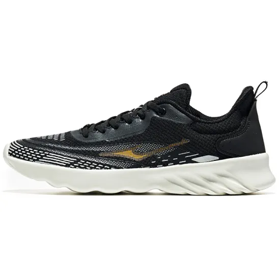 Erke Running Shoes Men Low-Top Jet Black/Fluorescent Fresh Orange