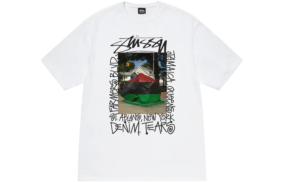 Футболка Stussy x Denim Tears (черная)