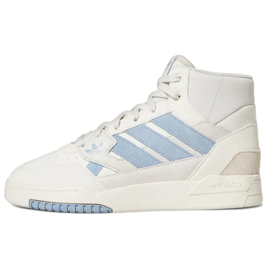 Adidas Originals Drop Step Skateboard Shoes Women's High-top Cloud White/Wonder Blue/Cream White