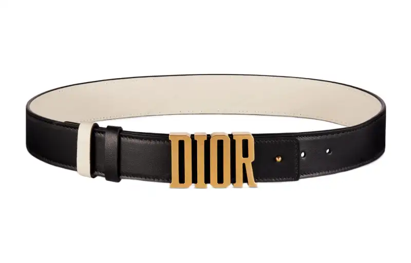DIOR Logo Emblem Minimalist Style Versatile Smooth Buckle Women's Width 3cm