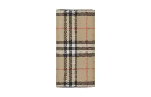 Burberry Tartan Long Wallet Beige