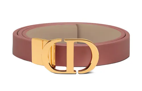 DIOR Leather Belts Women's Pink/Umber