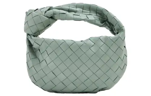 Bottega Veneta Jodie Top Handle Bag Mini Intreccio Green