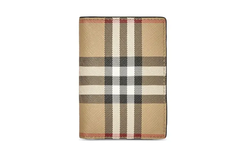 Burberry PU Polyurethane Wallet, Card Holder Regular Men's Beige