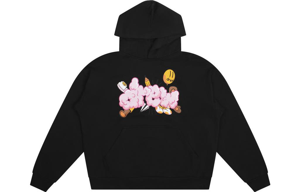 Drew House FW22 Doodle Joy Hoodie Joy Black