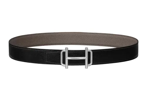 HERMES Royal Calfskin Leather Belts Women's Width 3.2cm