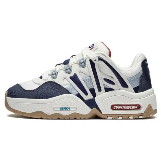 LINING Yi 2.0 Casual Shoes Women's Low-Top Mist White/Night Shadow Blue/Navy