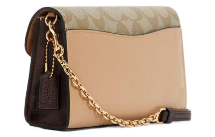 Женская сумка COACH Lane 20 Logo (светло-каштановый) — фото 3