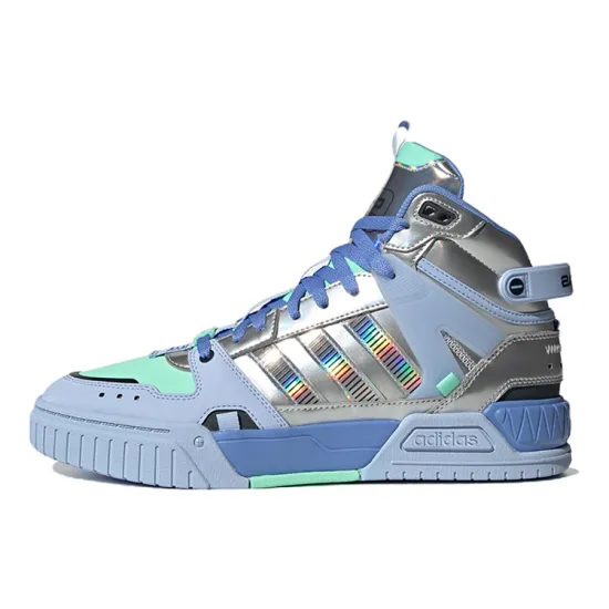 Adidas Neo D PAD Mid Shoes 'Blue Metallic Silver'