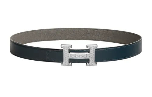HERMES Cow Leather Belts Women's Width 3.2cm