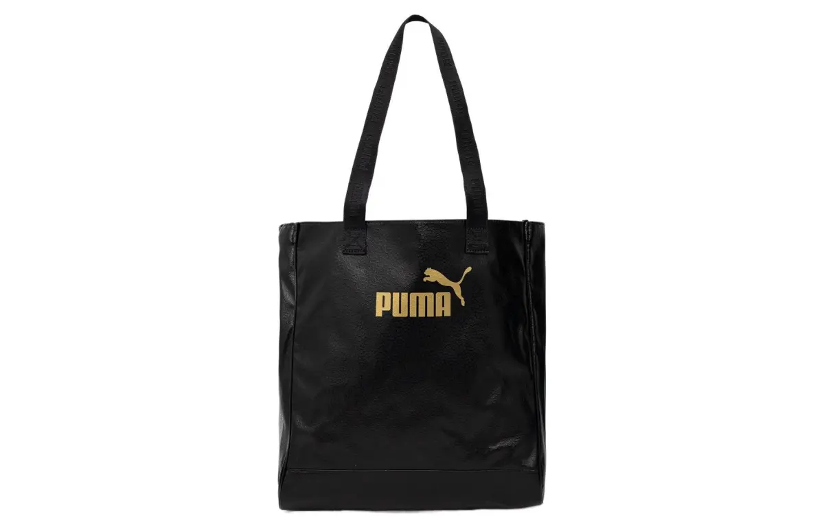 PUMA Fabric Tote Bag, Shopping Bag, Shoulder Bag, Handbag Regular Unisex Black
