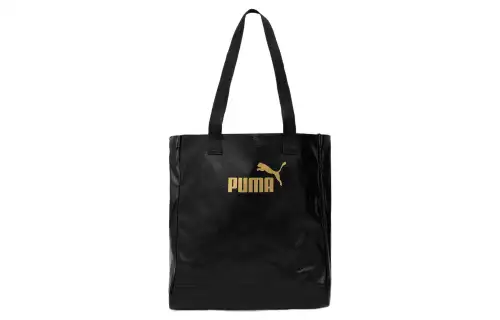 PUMA Fabric Tote Bag, Shopping Bag, Shoulder Bag, Handbag Regular Unisex Black