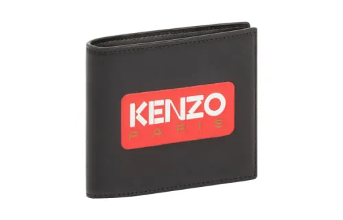 KENZO Logo Printed Bi Fold Wallet