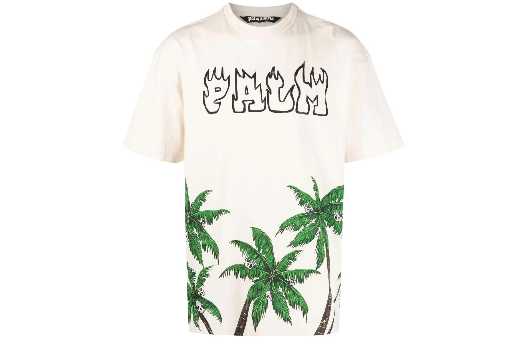 PALM ANGELS Palms&Skull Vintage T Shirt