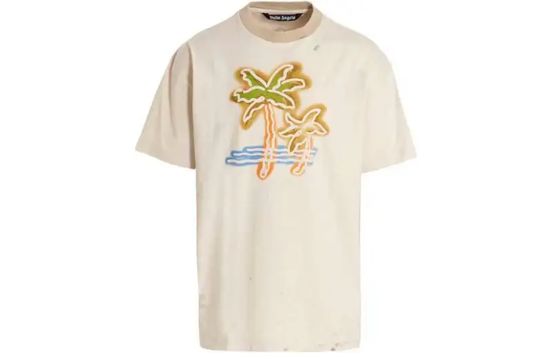 Palm Angels logo-print cotton T-shirt