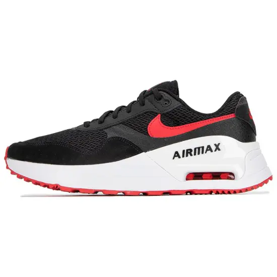 Nike Air Max SYSTM Lifestyle Shoes Men Low-top Black/white/red