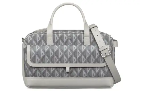 DIOR Hit The Road Canvas With Smooth Cow Leather Pet Carrier Handbag Unisex Gray