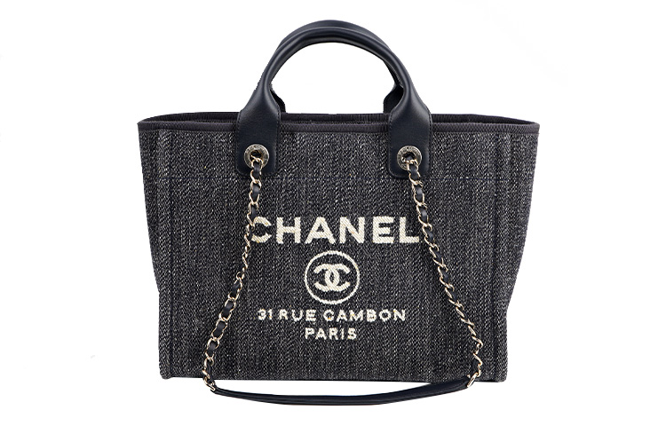 Женская сумка Chanel (джинсово-синяя)