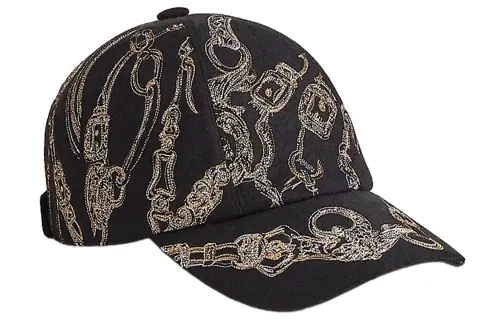 HERMES Baseball Caps Women's Black