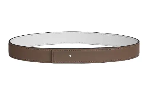 HERMES Cow Leather Belts Women's Width 2.4cm