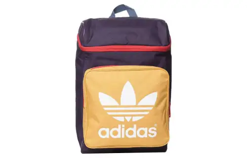 Adidas Originals Trefoil Polyester Backpack Unisex Purple/Yellow