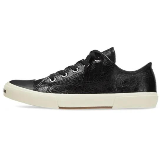 Balenciaga Paris Low Top Leather Sneaker Black